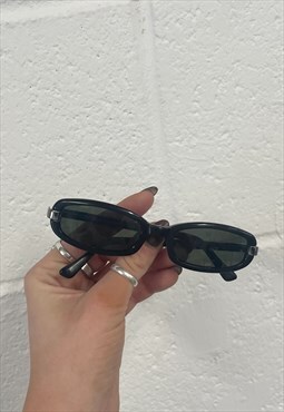 Vintage Designer Moschino Narrow Cat Eye Sunglasses