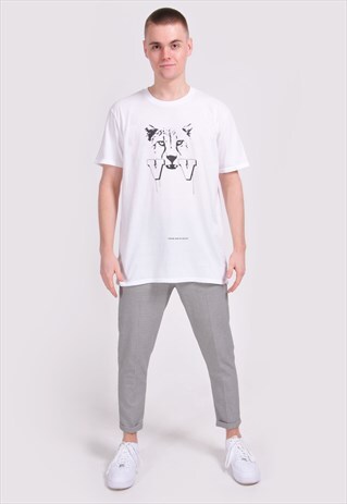 WHITE CHEETAH T-SHIRT