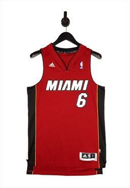 Adidas NBA Miami Heat James 6 Men's Basketball Jersey Size M