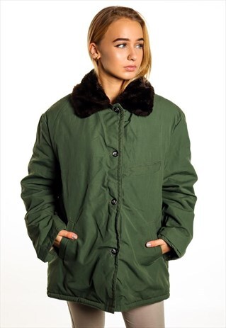 VINTAGE FAUX FUR COLLAR JACKET J1981