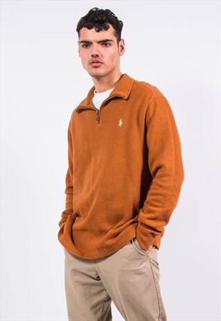 RALPH LAUREN 1/4 ZIP SWEATSHIRT