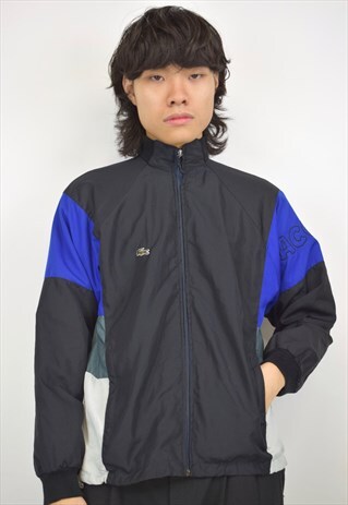lacoste blue and white jacket