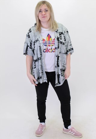 VINTAGE FESTIVAL PATTERN SHIRT