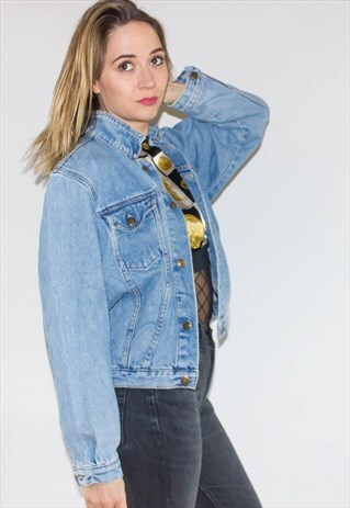 VINTAGE 80'S CROPPED DENIM JACKET