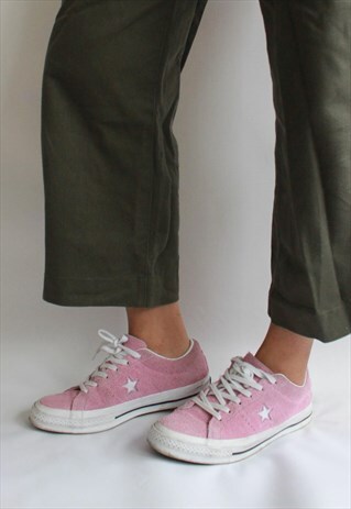 BABY PINK CONVERSE TRAINERS