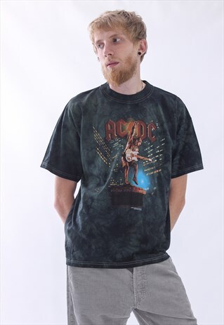2001 VINTAGE MENS AC/DC STIFF UPPER LIP BANDS TOUR T-SHIRT
