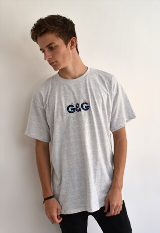 G&G UNISEX ASH FLORAL TEE