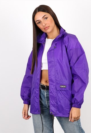 Vintage Kway Windbreaker Jacket in Purple | We Are Rare Vtg | ASOS ...