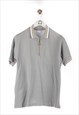 Vintage bogner  90s Polo Shirt Basic Look Grey/White/Brown W