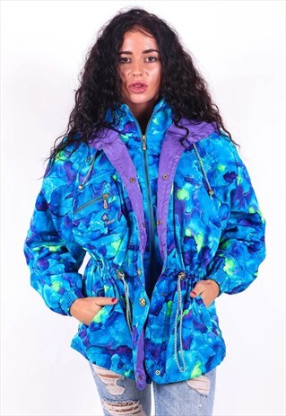 VINTAGE PATTERNED PUFFER JACKET J3556