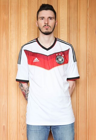 VINTAGE 1990S WHITE ADIDAS FOOTBALL SHIRT