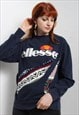 VINTAGE ELLESSE REWORKED SWEATSHIRT BLUE