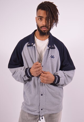 KAPPA MENS VINTAGE TRACKSUIT TOP JACKET XL BLUE 90S