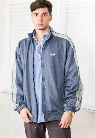 VINTAGE PUMA TRACK JACKET LOGO 90S XL 21.2