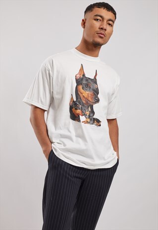 VINTAGE DOG PRINT T-SHIRT
