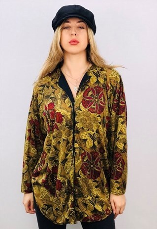 VINTAGE OVERSIZED PATTERN SHIRT