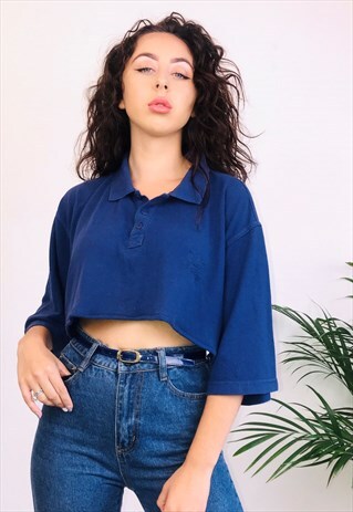 VINTAGE 90S REWORKED ADIDAS CROP TOP