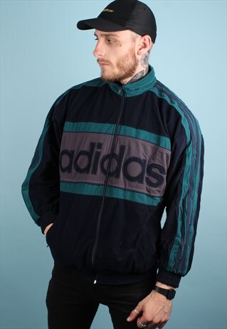 VINTAGE ADIDAS VELOUR TRACK TOP ASM1379