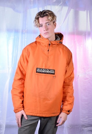 VINTAGE NAPAPIJRI ORANGE PULLOVER JACKET