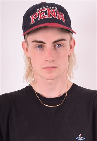 MENS VINTAGE CAP ONE SIZE NAVY BLUE 90S
