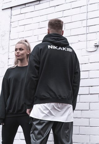 UNISEX ECO FRIENDLY BLACK HOODIE