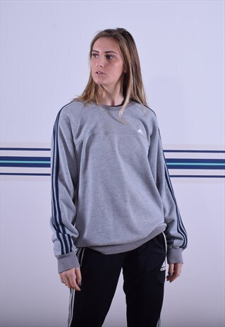 GREY ADIDAS SWEATSHIRT