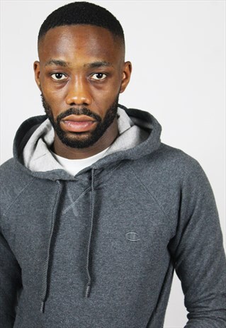 RETRO / CHAMPION / GREY SLIM FIT HOODIE