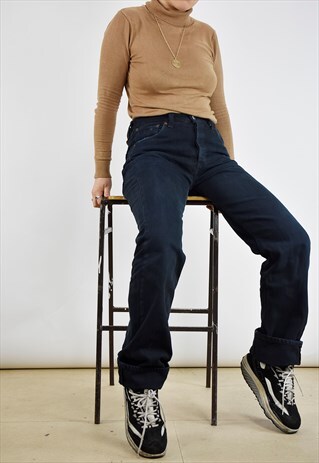 HIGH WAISTED LEVI'S 501 JEANS IN INDIGO