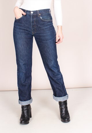 VINTAGE 90S INDIGO WASH BLUE LEVI'S 501 JEANS