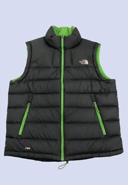Black Green Padded Quilted Zip Casual Bodywarmer Gilet