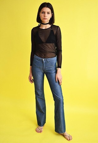 90'S RETRO REGULAR WAIST BLUE DENIM SCANDI FILIPPA K JEANS