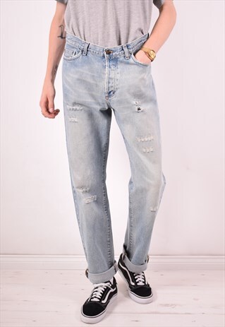JUST CAVALLI MENS VINTAGE JEANS W33 L33 BLUE 90S