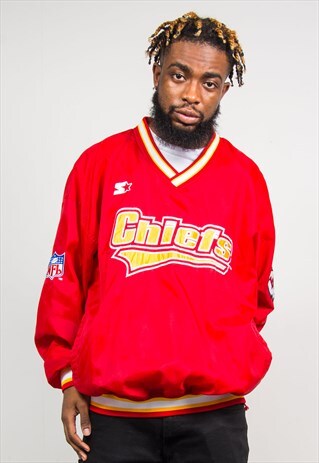 STARTER 90'S NFL KANSAS CITY CHIEFS NYLON JACKET WINDBREAKER