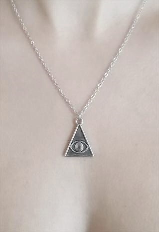 EYE OF PROVIDENCE NECKLACE - SILVER NECKLACE