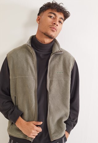 VINTAGE PATAGONIA FLEECE GILET GREEN