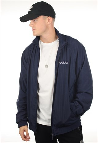 VINTAGE 80S ADIDAS ZIP UP WINDBREAKER JACKET