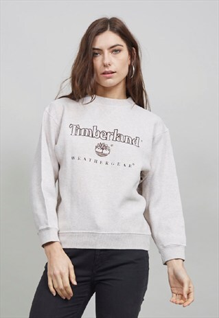 VINTAGE 90'S BEIGE TIMBERLAND RIBBED SWEATER