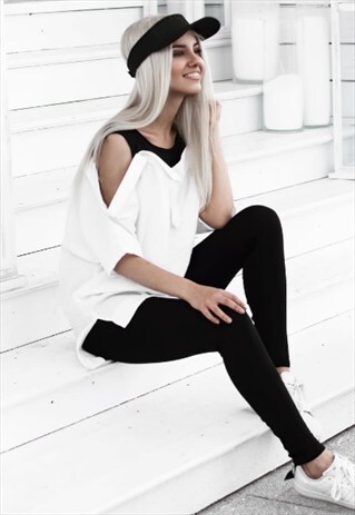 LAYERED COLD SHOULDER TOP