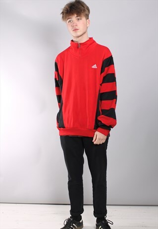 VINTAGE ADIDAS 1/4 ZIP SWEATSHIRT