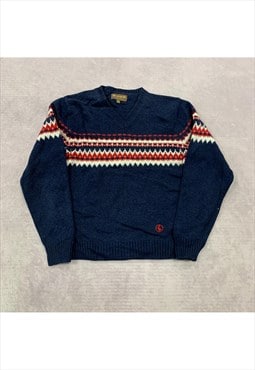 Abstract knitted jumper Men's M