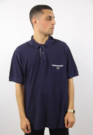 VINTAGE LACOSTE NAVY POLO SHIRT