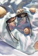 TORTOISE SHELL EXAGGERATED CHUNKY CAT EYE SUNGLASSES