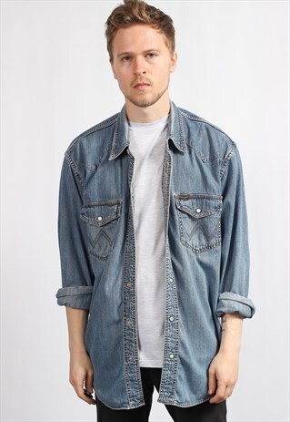 VINTAGE WRANGLER DENIM SHIRT