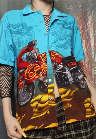 DRAGON GANG BUTTON UP