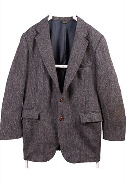 Vintage 90's Harris Tweed Blazer Tweed Wool Jacket