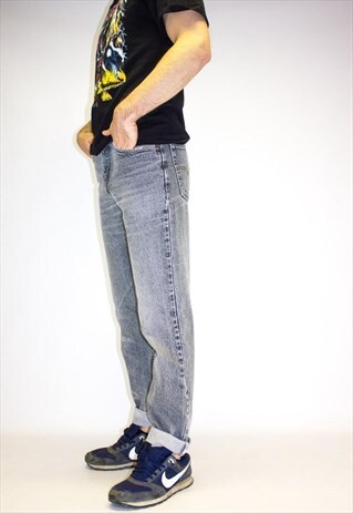 RARE VINTAGE GREY ACID WASH LEVI JEANS