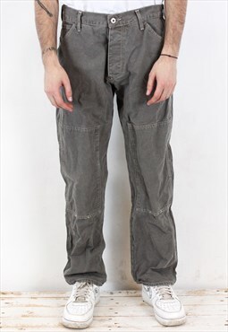 Vintage Shortcut Worker Men W32 L32 Straight Leg Jeans Pants