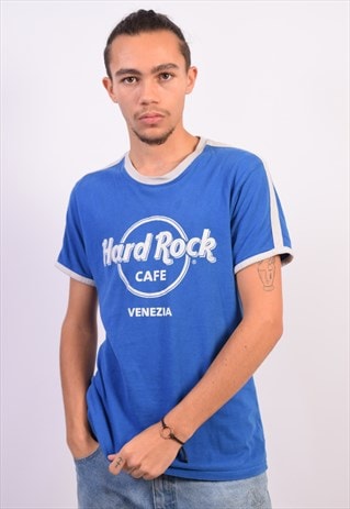 VINTAGE HARD ROCK CAFE VENEZIA T-SHIRT TOP BLUE