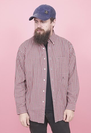 VINTAGE TOMMY HILFIGER CHECK SHIRT /R8073