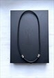 MODERN FUTURISTIC GOTH URBAN BLACK NECKLACE 